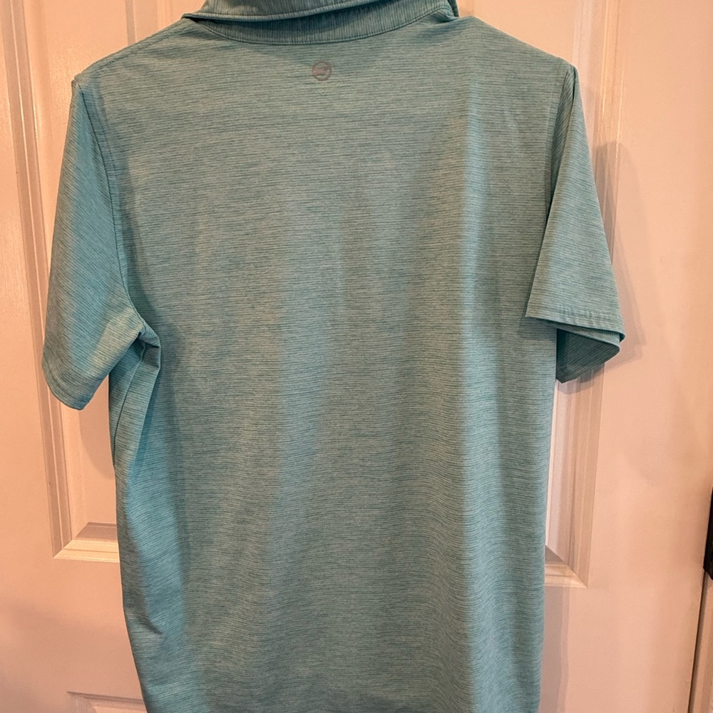 Vineyard Vines On-The-Go Sankaty Polo Youth XL Teal Performance - Picture 3 of 5